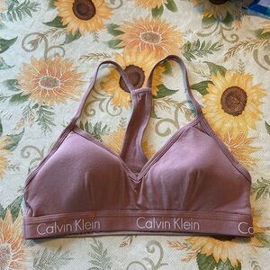 Calvin Klein Pink Sports Bra - Size Small